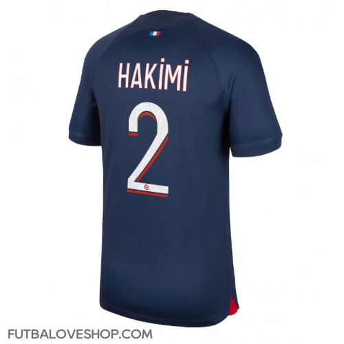 Dres Paris Saint-Germain Achraf Hakimi #2 Domáci 2023-24 Krátky Rukáv